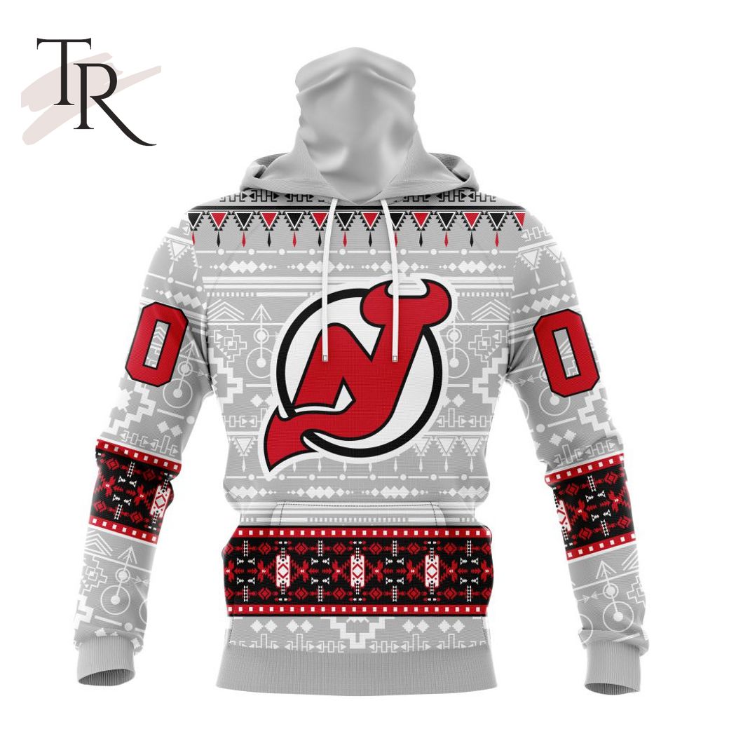 New 2025 NEW] ized NHL New Jersey Devils Special Native Design Custom Hoodie - Image 4
